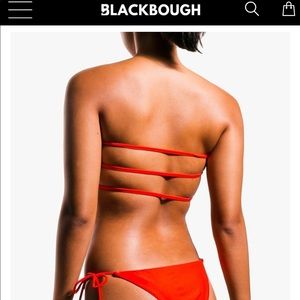 Blackbough strapless caged bikini top